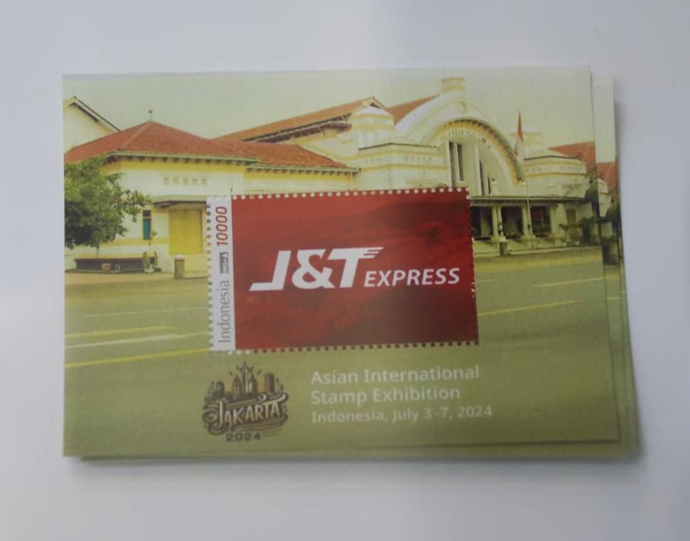 Prangko eksklusif J&T Express pada Pameran dan Kompetisi Filateli Internasional Jakarta 2024